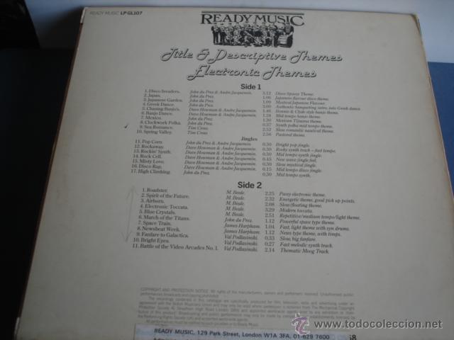 Discos de vinilo: TITLE & DECRIPTIVE THEMES ELECTRONIC THEMES - Foto 2