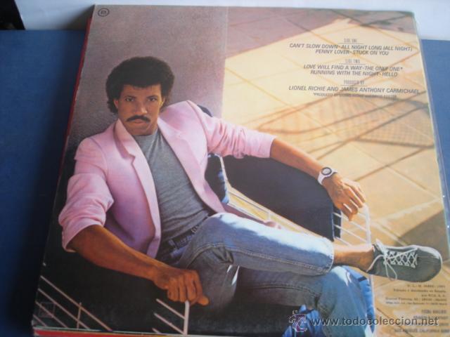 Discos de vinilo: LIONEL RICHIE CAN&acute;T SLOW DOWN GATEFOLD SPANISH - Foto 3