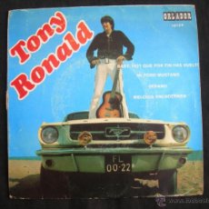 Discos de vinilo: TONY RONALD // MI FORD MUSTANG + 3 // CIRCULO DE LECTORE3S. Lote 40647044
