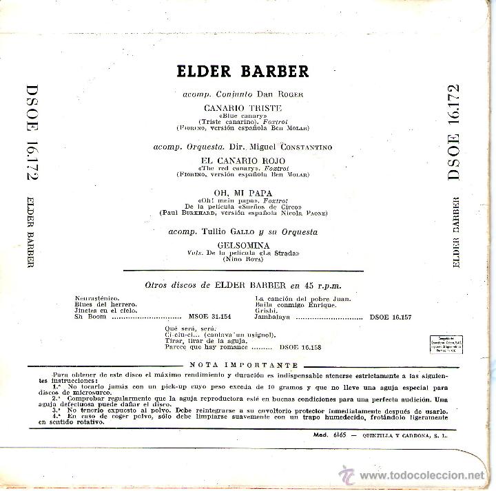 Discos de vinilo: ELDER BARRER - Foto 2