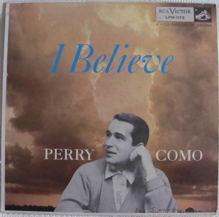 Discos de vinilo: PERRY COMO - I BELIEVE - LP USA - CON ORCHESTRA Y CHORUS - Foto 1