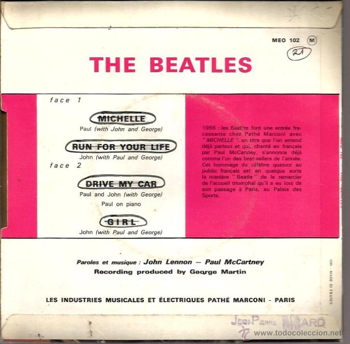 Discos de vinilo: EP THE BEATLES : MICHELLE - Foto 2