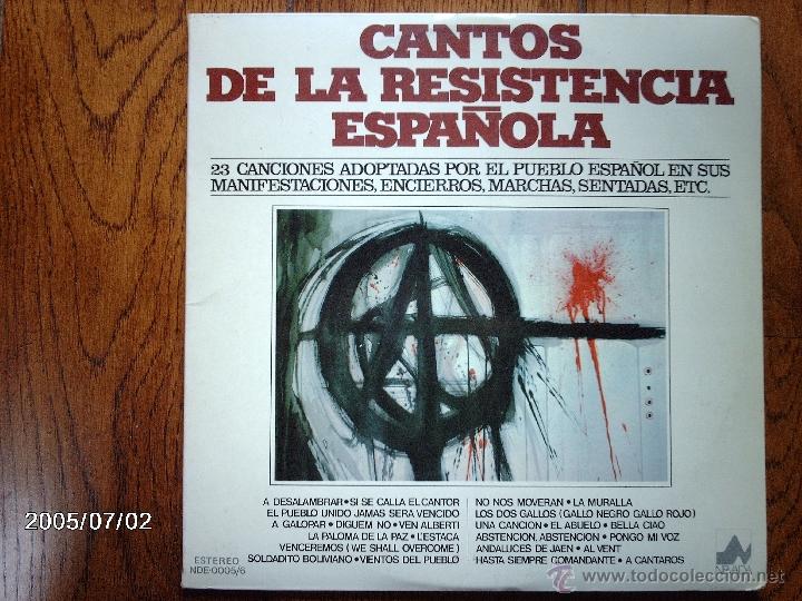 Disques de vinyle: coro popular jabalon - cantos de la resistencia espa&ntilde;ola