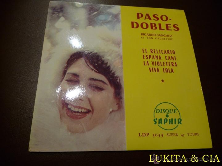 Discos de vinilo: PASO DOBLES - RICARDO S&Aacute;NCHEZ Y SU ORQUESTA - FRANC&Eacute;S - Foto 1