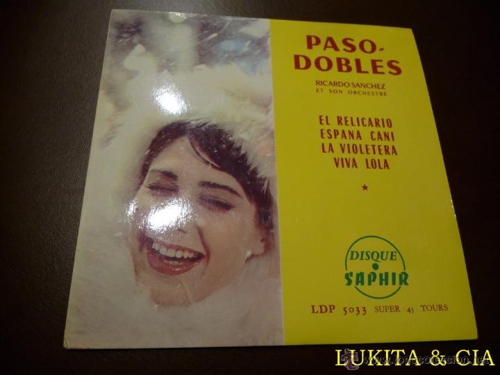 Discos de vinilo: PASO DOBLES - RICARDO S&Aacute;NCHEZ Y SU ORQUESTA - FRANC&Eacute;S - Foto 2