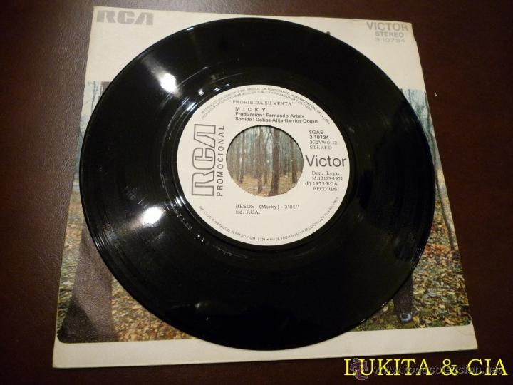 Discos de vinilo: MICKY - ADIOS TRISTEZAS - RCA 1972 - Foto 4