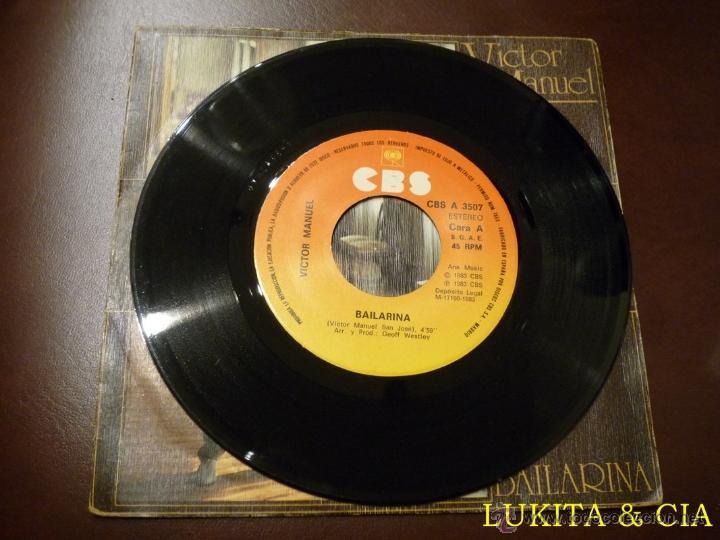 Discos de vinilo: VICTOR MANUEL - BAILARINA - CBS 1983 - Foto 3