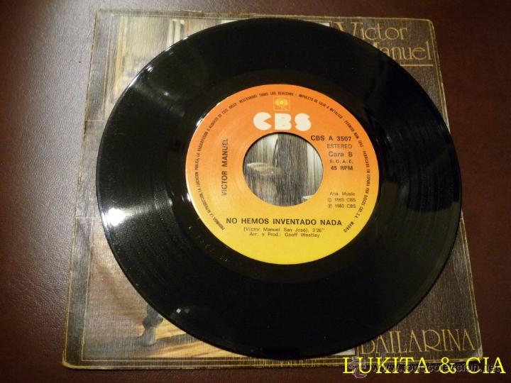 Discos de vinilo: VICTOR MANUEL - BAILARINA - CBS 1983 - Foto 4
