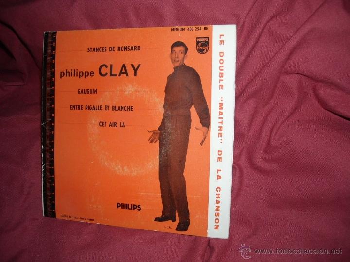 Disques de vinyle: PHILIPPE CLAY EP STANCES DE RONSARD 432254 PHILIPS FRANCE VER FOTO ADICIONAL
