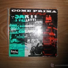 Discos de vinilo: TONY DALLARA ET SER CAMPIONI. COME PRIMA + 3. EP. EDICION FRANCESA BARCLAY. Lote 40731509