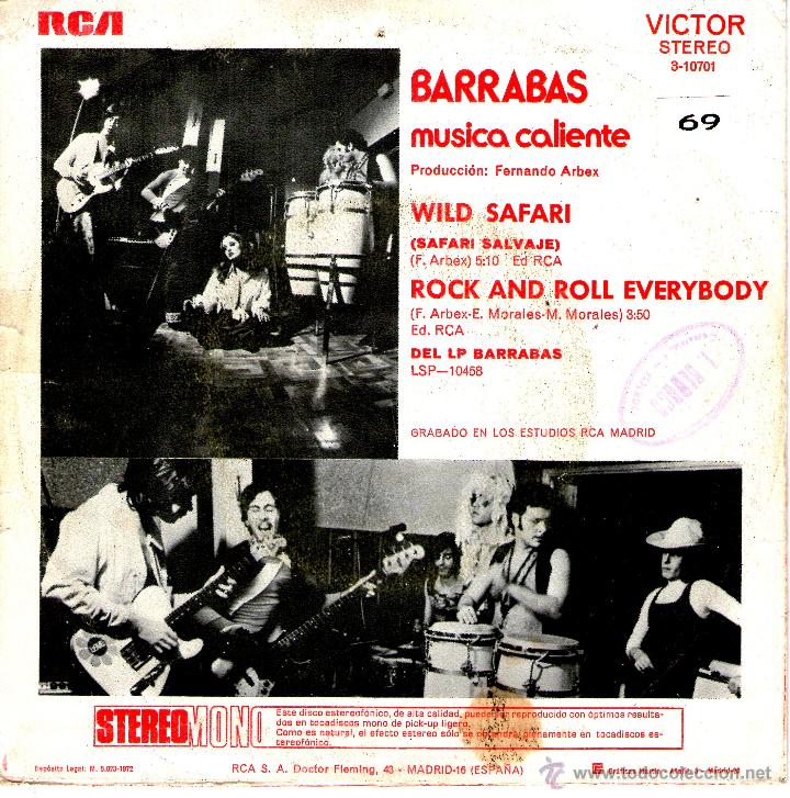 Discos de vinilo: BARRABAS - Wild Safari - Foto 2