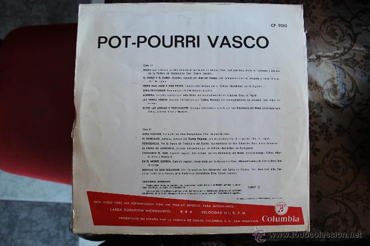 Discos de vinilo: POT-POURRI VASCO - Foto 2