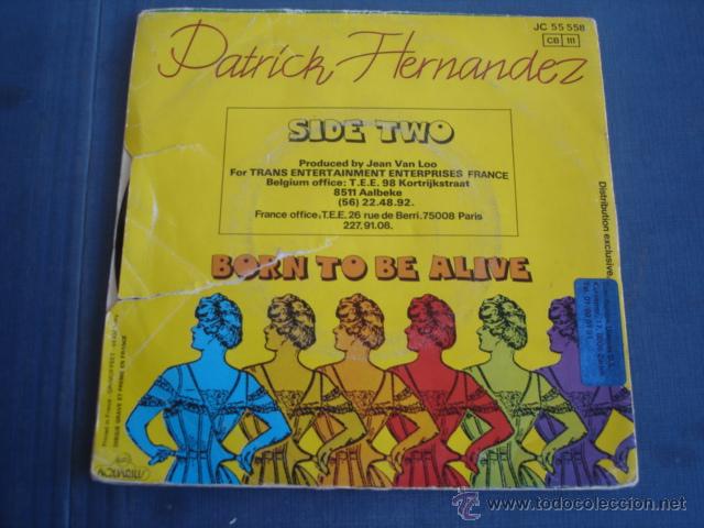 Discos de vinilo: PATRICK HERNANDEZ BORN TO BE ALIVE - Foto 2