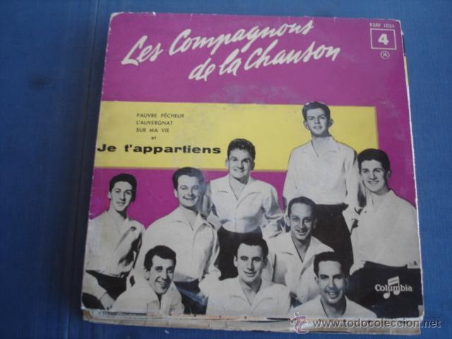 Discos de vinilo: LES COMPAGNONS DE LA CHANSON JE T&acute;APPARTIENS - Foto 1