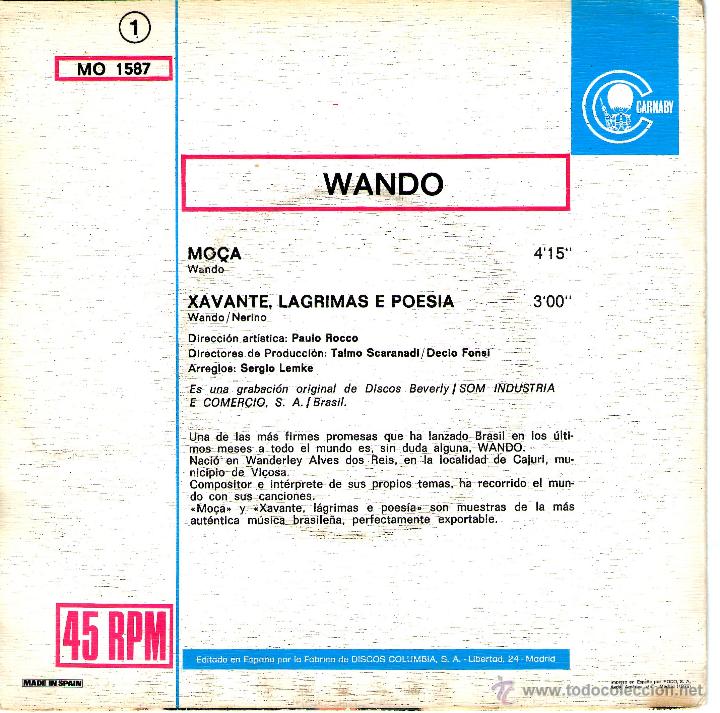 Discos de vinilo: WANDO - Foto 2