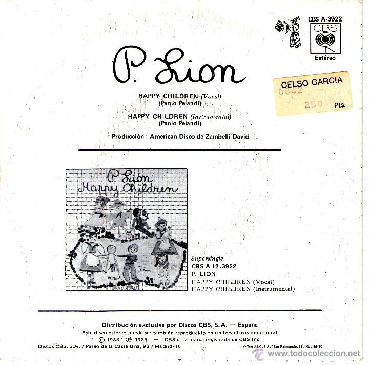 Discos de vinilo: P, LION HAPPY CHILDREN - Foto 2