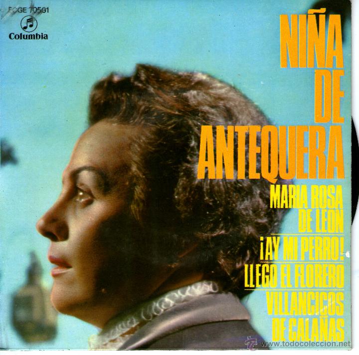 Discos de vinilo: NI&Ntilde;A DE ANTEQUERA - MAR&Iacute;A ROSA DE LE&Oacute;N - Foto 1