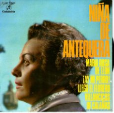 Discos de vinilo: NIÑA DE ANTEQUERA - MARÍA ROSA DE LEÓN . Lote 40758856