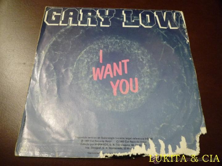 Discos de vinilo: GARY LOW - I WANT YOU - 1983 - Foto 2