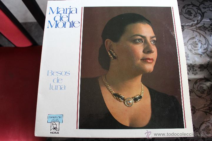 Discos de vinilo: MARIA DEL MONTE BESOS DE LUNA - Foto 1