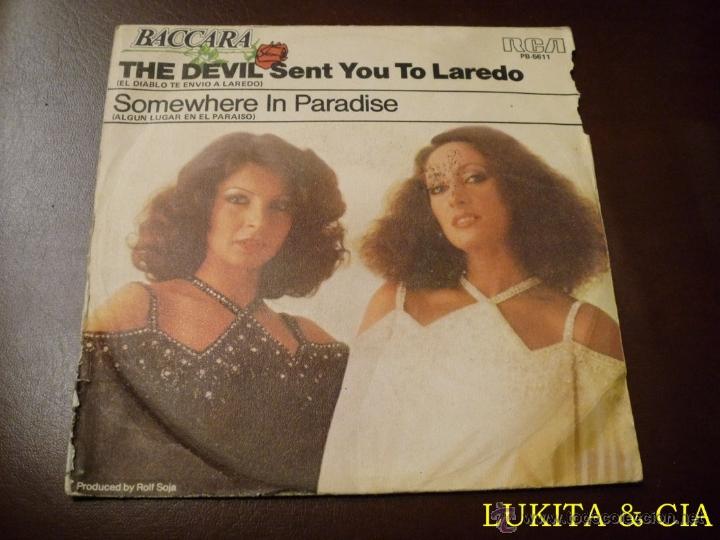 Discos de vinilo: BACCARA - SINGLE THE DEVIL SENT YOU TO LAREDO - RCA 1978 - Foto 1