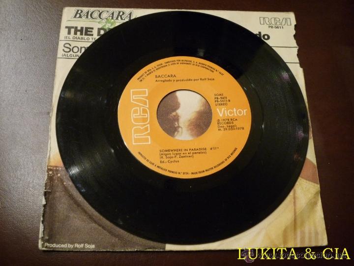 Discos de vinilo: BACCARA - SINGLE THE DEVIL SENT YOU TO LAREDO - RCA 1978 - Foto 4