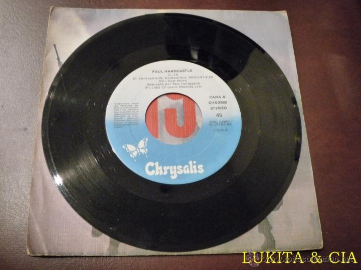 Discos de vinilo: PAUL HARDCASTLE - SINGLE 19 - CHRYSALIS 1985 - Foto 3
