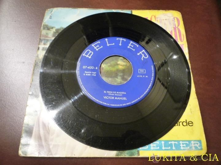 Discos de vinilo: VICTOR MANUEL - EL TREN DE MADERA - BELTER 1968 - Foto 3