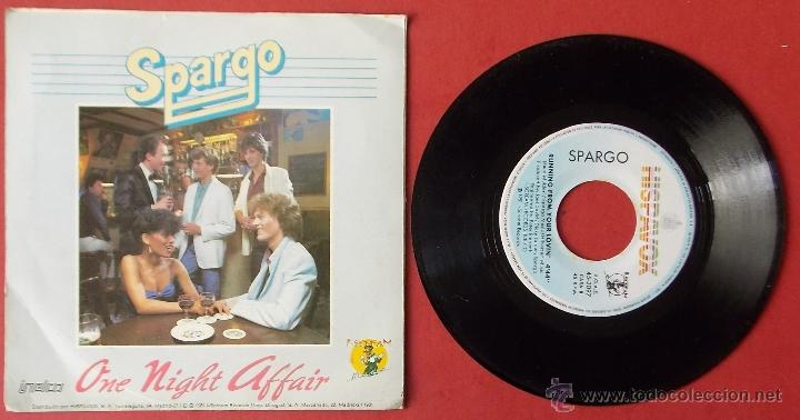 Discos de vinilo: SPARGO - ONE NIGHT AFFAIR - RUNNING FROM YOUR LOVIN - Foto 2