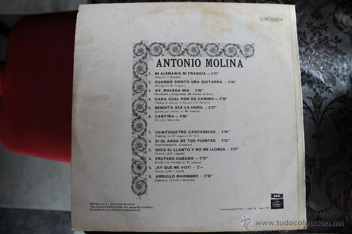 Discos de vinilo: ANTONIO MOLINA - Foto 2