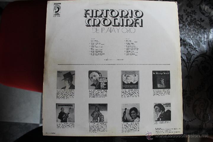 Discos de vinilo: ANTONIO MOLINA DE PLATA Y ORO - Foto 2