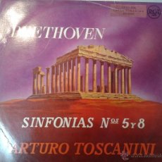 Discos de vinilo: LP DE BEETHOVEN SINFONIAS Nº 5 Y 8. Lote 40842622