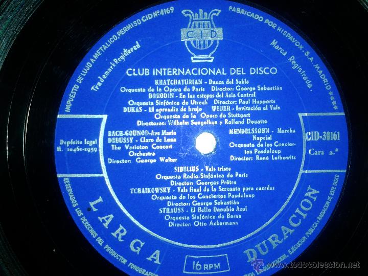 Discos de vinilo: LP DE BRAHMS - ALBENIZ - FALLA - ROSSINI - GRANADOS- Y VARIOS - Foto 5