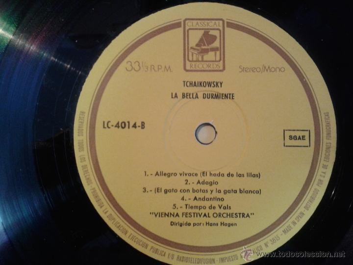Discos de vinilo: LP DE EL LAGO DE LOS CISNES DE TCHAIKOWSKY - LA BELLA DURMIENTE - - Foto 4