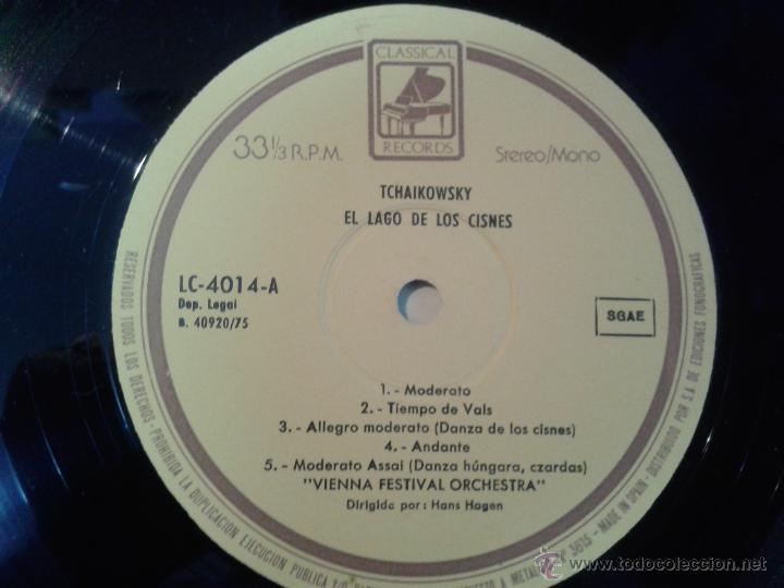 Discos de vinilo: LP DE EL LAGO DE LOS CISNES DE TCHAIKOWSKY - LA BELLA DURMIENTE - - Foto 5