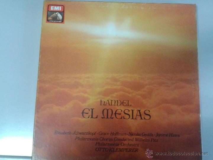 Discos de vinilo: ESTUCHE QUE SE COMPONE DE 3 LPS DE HANDEL EL MESIAS - Foto 1