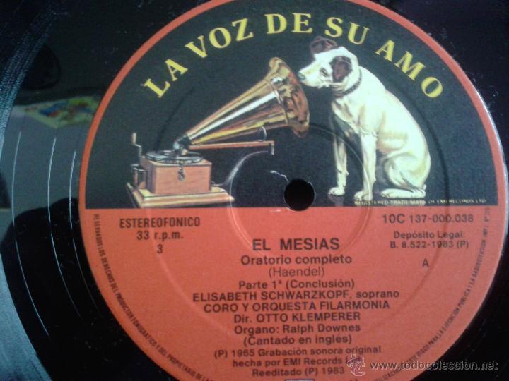 Discos de vinilo: ESTUCHE QUE SE COMPONE DE 3 LPS DE HANDEL EL MESIAS - Foto 4