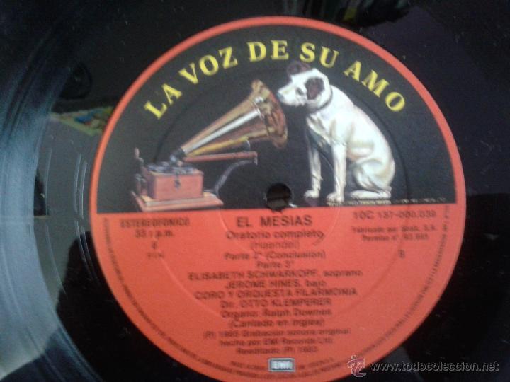 Discos de vinilo: ESTUCHE QUE SE COMPONE DE 3 LPS DE HANDEL EL MESIAS - Foto 7