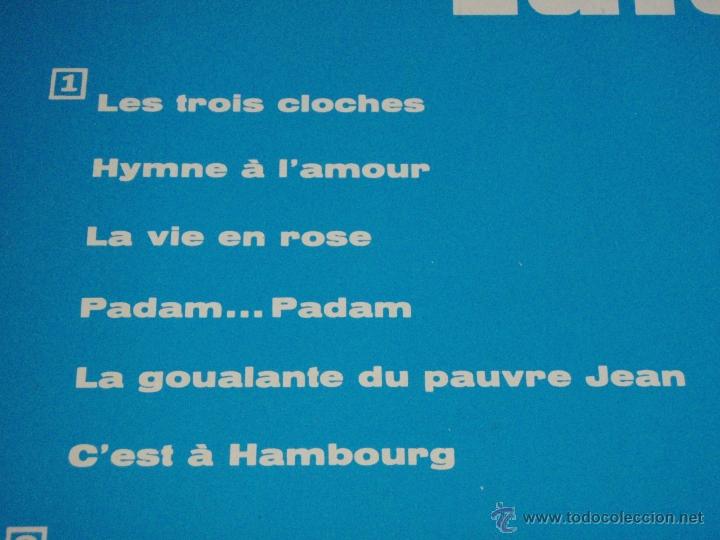 Discos de vinilo: EDITH PIAF ( LES PLUS GRANDS SUCCES ) 1975 - EEC LP33 COLUMBIA - Foto 3