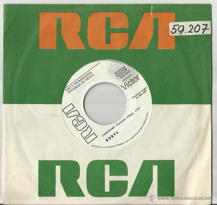 Vinyl-Schallplatten: borys single promocional por una sola cara ense&ntilde;ame espa&ntilde;a 1970