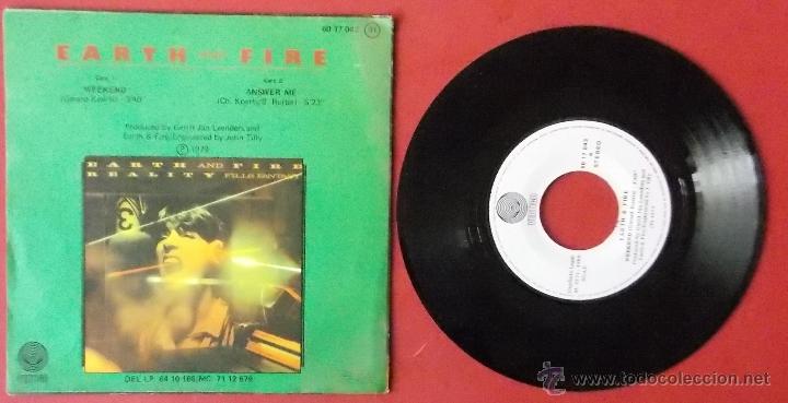 Discos de vinilo: EARTH AND FIRE - WEEKEND - FIN DE SEMANA - ANSWER ME - Foto 2