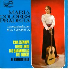 Discos de vinilo: MARIA DOLORES PRADERA FINA ESTAMPA. Lote 40857426