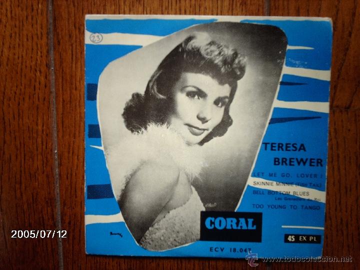 Discos de vinilo: teresa brewer  -  let me go, lover !  + 3 - Foto 1