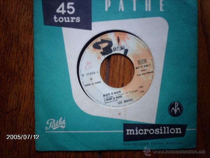 Discos de vinilo: los bravos  -  black is black  +  3   - edici&oacute;n francesa - Foto 1