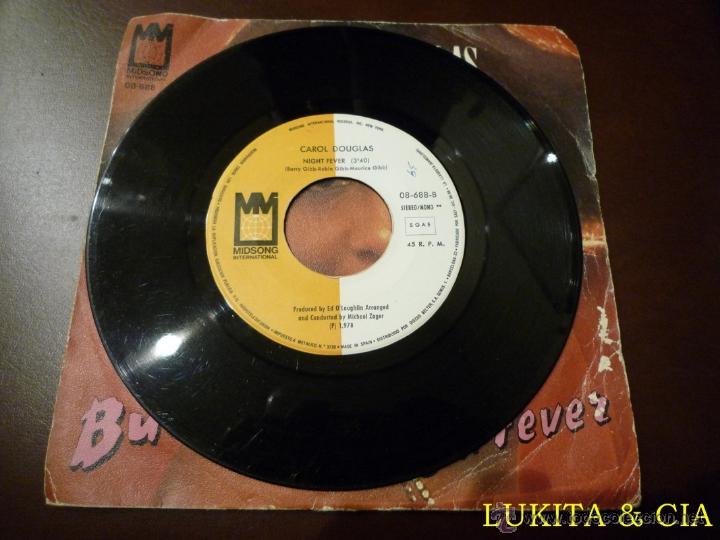 Discos de vinilo: CAROL DOUGLAS - SINGLE BURNIN - Foto 4