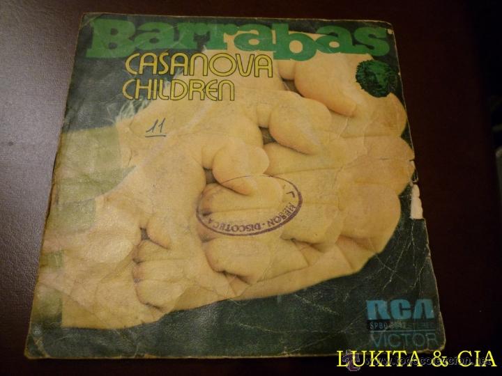 Discos de vinilo: BARRABAS - SINGLE CASANOVA - Foto 1