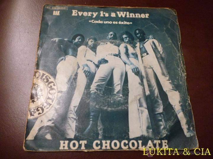 Discos de vinilo: HOT CHOCOLATE - SINGLE EVERY IS A WINNER - 1979 - Foto 1