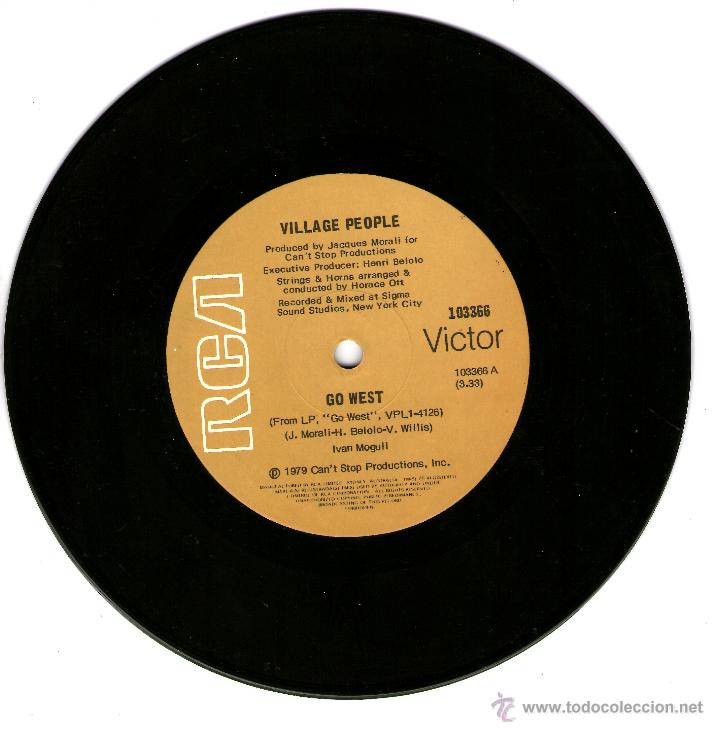 Discos de vinilo: VILLAGE PEOPLE GO WEST - Foto 2