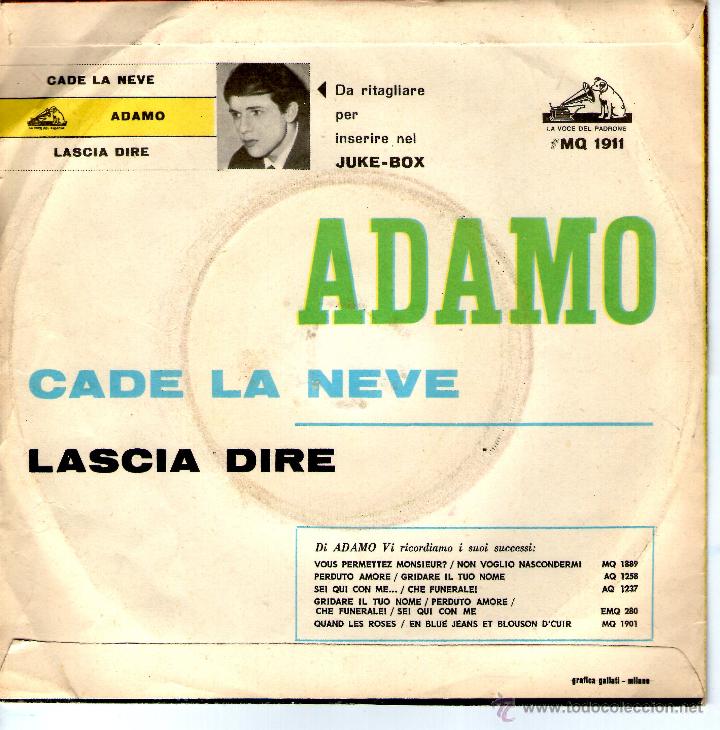 Discos de vinilo: ADAMO LASCIA DIRE - Foto 2