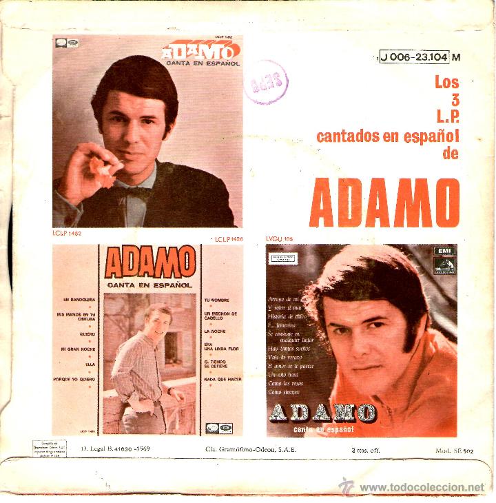 Discos de vinilo: ADAMO PETIT BONHEUR - Foto 2